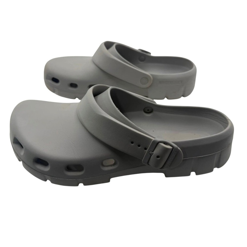 Birkenstock Birki Air Clogs Men's 12 (45) Grey Unisex Slip-On Professional